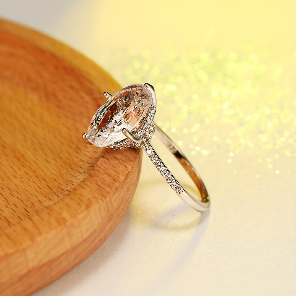 Oval CZ Ring - Perfect for Casual Attire